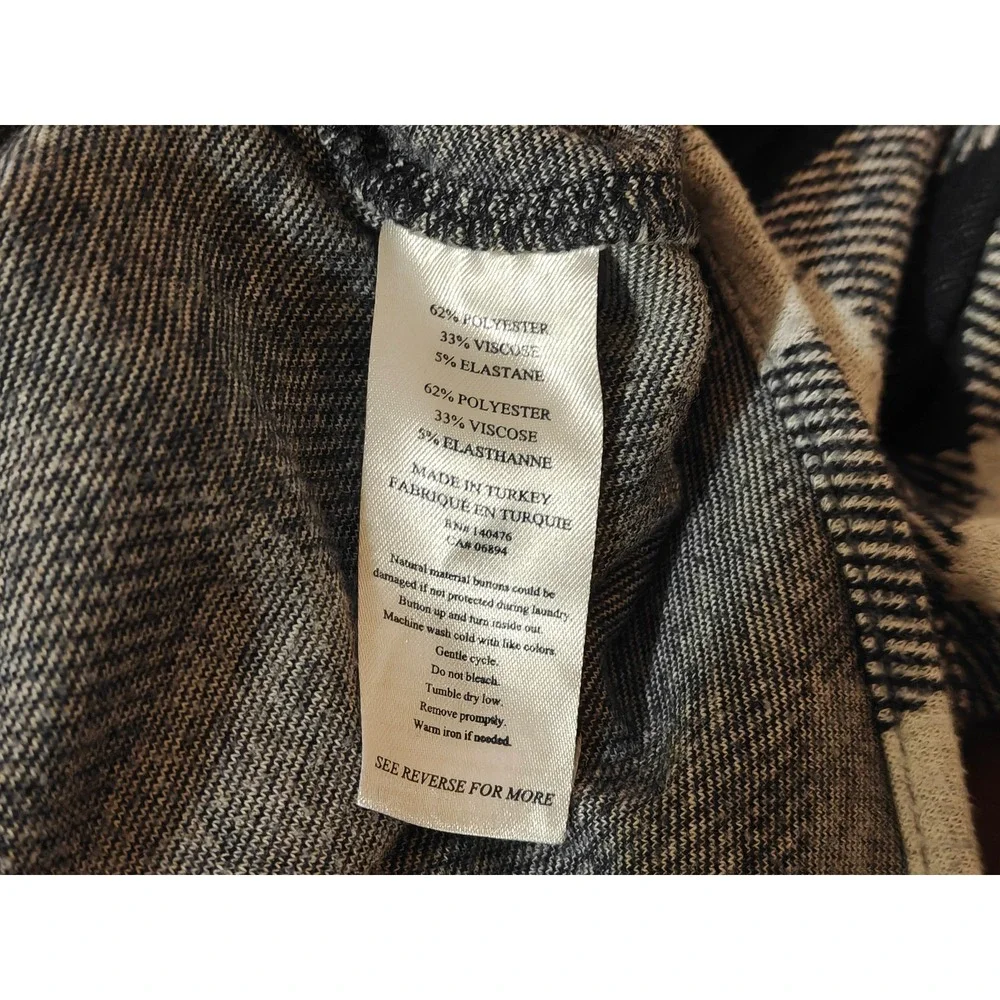 Faherty Brand Mens Legend Sweater Shirt M‎ White Navy Blue Buffalo Check Plaid